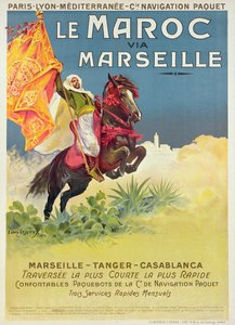 Affiche du Maroc et de Marseille, 1913